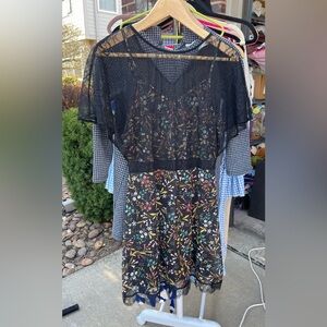 Zara Black Floral Dress